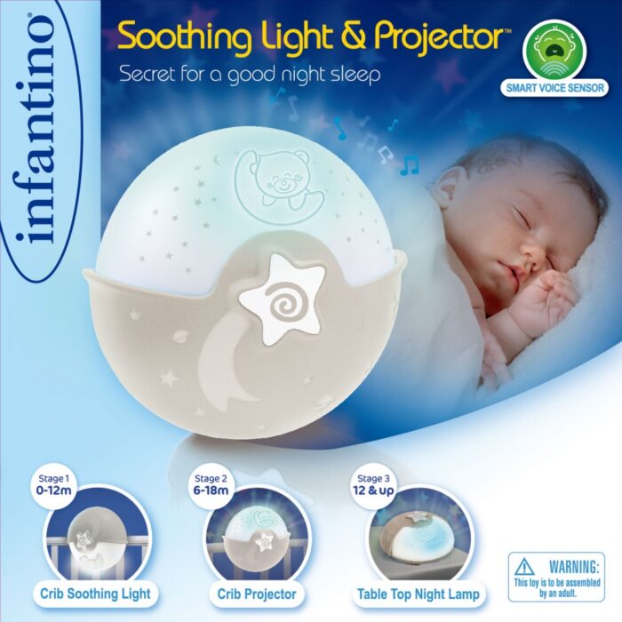 004909_package0 Прожектор с успокояваща светлина 3 в 1 Екрю, Infantino