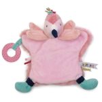 Мека играчка за гушкане с активности фламинго, Eurekakids