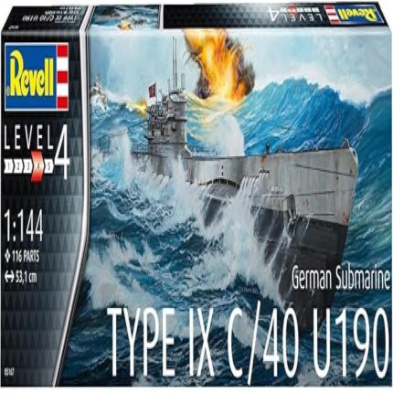 Сглобяем модел подводница IX C 40 U190, Revell