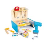 Дървена детска работилница 51 части, Hape – снимка 11 от 12