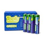 3 батерии Green, тип R6P 1,5 V, пред синя кутия Green