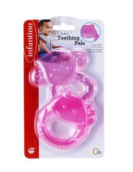 Комплект бебешки гризалки Сафари, 2 броя, Infantino