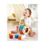 Разноцветен дървен сортер 7 части, Hape – снимка 7 от 7