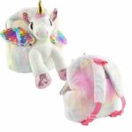 Ученическа раница 3D детска раничка за момиче White Unicorn Robetoy