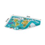 Пъзел и игра 2 в 1 Световна обиколка 105 части, Hape – снимка 6 от 7
