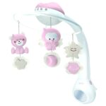 Музикална въртележка с проектор 3в1 Розово, Infantino - Image 3