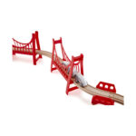 Дървен комплект железопътни мостове 17 части, Hape – снимка 11 от 11