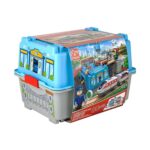 Дървен влак в кутия мегаполис 80 части, Hape – снимка 11 от 12