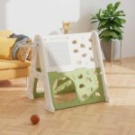 Детска стена за катерене 5 в 1 зелена, Feelkids