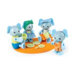 Дървени фигури семейство слончета 10 части, Hape – снимка 4 от 5