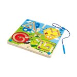Дървена игра магнитен лабиринт насекоми, Hape – снимка 5 от 5