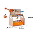 Дървена работна маса млад изобретател 58 части, Hape – снимка 10 от 10