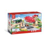 Дървена играчка железопътен повдигащ се мост, Hape – снимка 7 от 7