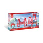 Дървен комплект железопътни мостове 17 части, Hape – снимка 7 от 11