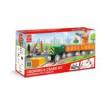 Железопътен комплект с кран, Hape – снимка 7 от 7
