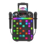 Караоке Bluetooth тонколона с 2 микрофона черна, iDance - Image 2