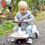 Балансираща количка с LED светлини бяла, Hape - Image 12