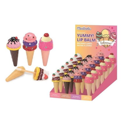 Балсам за устни Yummy Сладолед Асортимент, 3.5 гр, Martinelia