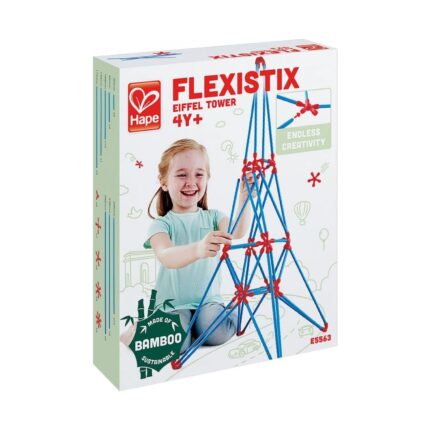 Бамбуков конструктор Айфелова кула 62 части, Hape