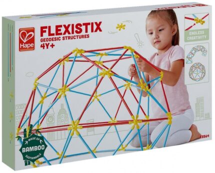 Бамбуков конструктор Flexistix 177 части, Hape