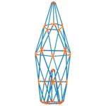 Бамбуков конструктор Flexistix кули 132 части, Hape - Image 2