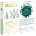 Бамбуков конструктор Flexistix кули 132 части, Hape - Image 5