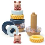 Кула с рингове за нанизване Мече, Taf Toys