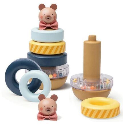 Кула с рингове за нанизване Мече, Taf Toys