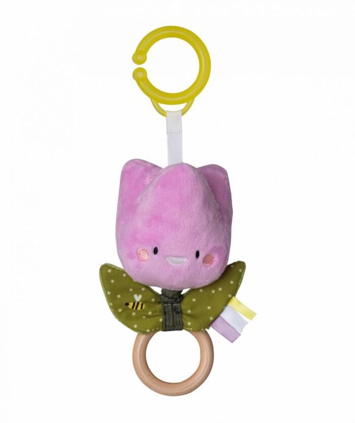 Бебешка мека дрънкалка, Taf Toys, Лале, 18 см Бебешка мека дрънкалка Лале, Taf Toys