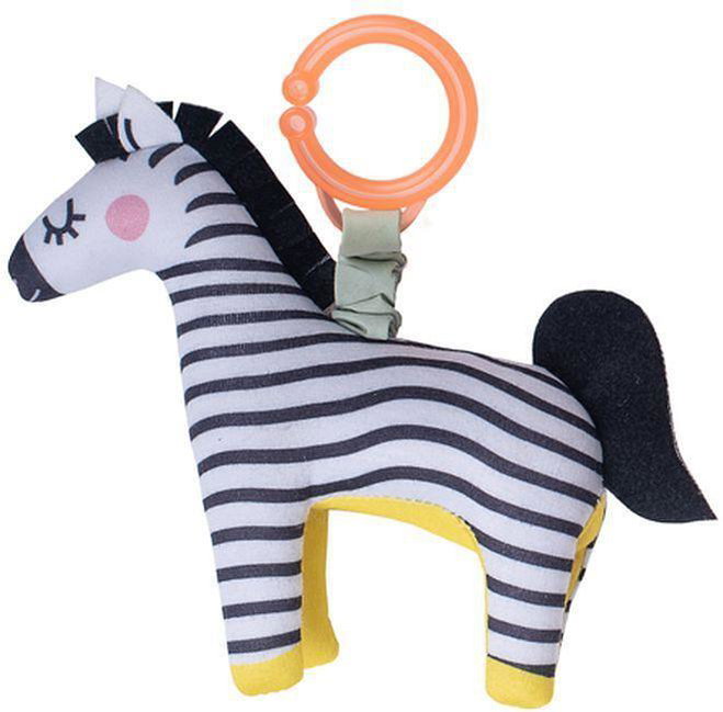 Бебешка мека дрънкалка, Taf Toys, Зебра, 17 см Бебешка мека дрънкалка Зебра, Taf Toys