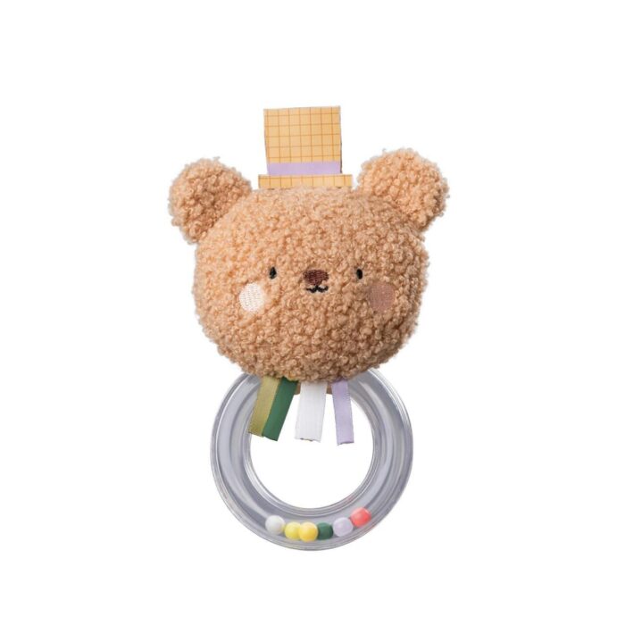 Бебешка мека дрънкалка, Taf Toys, Мече, 18 см Бебешка мека дрънкалка Мече 18 см, Taf Toys