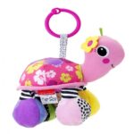 Бебешка мека играчка Розова костенурка с огледало, Infantino - Image 2