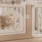 Сгъваема бебешка ограда с активности Мечо, Feelkids - Image 6