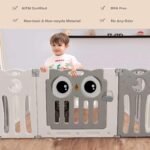 Бебешка ограда за игра сиво бухалче, Feelkids - Image 4