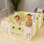 Бебешка ограда за игра зелено бухалче, Feelkids - Image 3