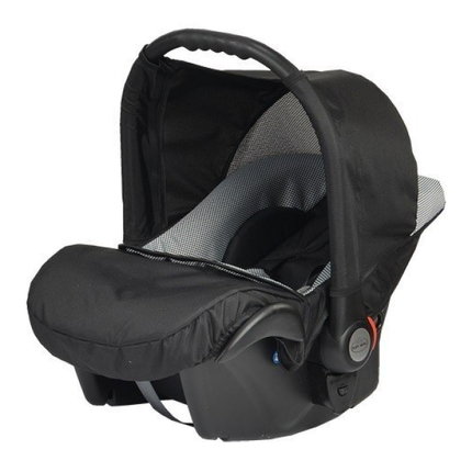 Бебешко кошче за кола Baby Merc Zipy, черно-сиво