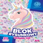 Блокче за рисуване Pixel и Еднорог A4, 100 г, 20 листа, Astra - Image 2