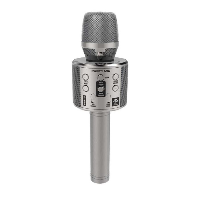 bluetooth-detski-karaoke-mikrofon-s-led-svetlini-v-srebaren-tsvyat-idance-272416009 Детски парти микрофон с LED светлини сребрист, iDance