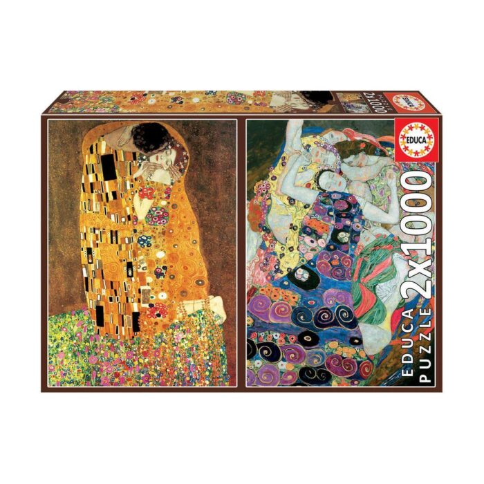 celuvkata-i-devicata-na-gustav-klimt-art-pazel-2h1000-casti-image_64c7584b3d9ad Арт пъзел Целувката и Девицата 2х1000 части, Educa