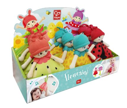 Мека шумяща играчка Цветорини, Hape
