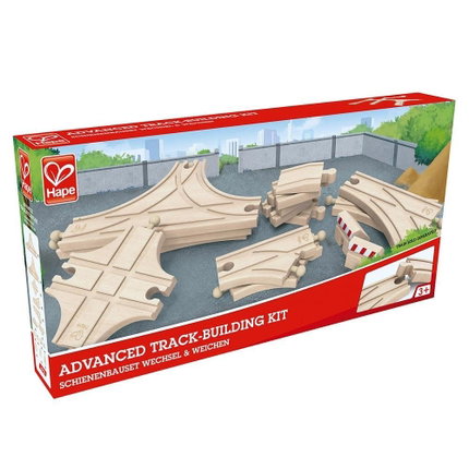 Дървен комплект допълнителни железопътни линии, 14 броя, Hape