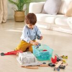 Дървен комплект Градски влак 48 части, Hape - Image 2