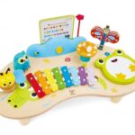 Дървен комплект Музикална маса с инструменти 8 в 1, Hape