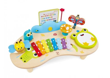 Дървен комплект Музикална маса с инструменти 8 в 1, Hape