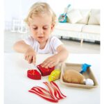 Дървен комплект Риба и месо 9 части, Hape - Image 3