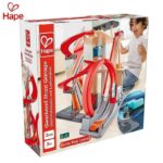 Дървена каскадна писта с гараж 3 части, Hape - Image 7