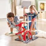 Дървена каскадна писта с гараж 3 части, Hape