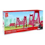 Дървен комплект Железопътни мостове, 17 части, Hape - Image 2