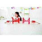 Дървен комплект Железопътни мостове, 17 части, Hape - Image 3