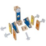 Дървен конструктор Майстор строител 62 части, Hape - Image 5